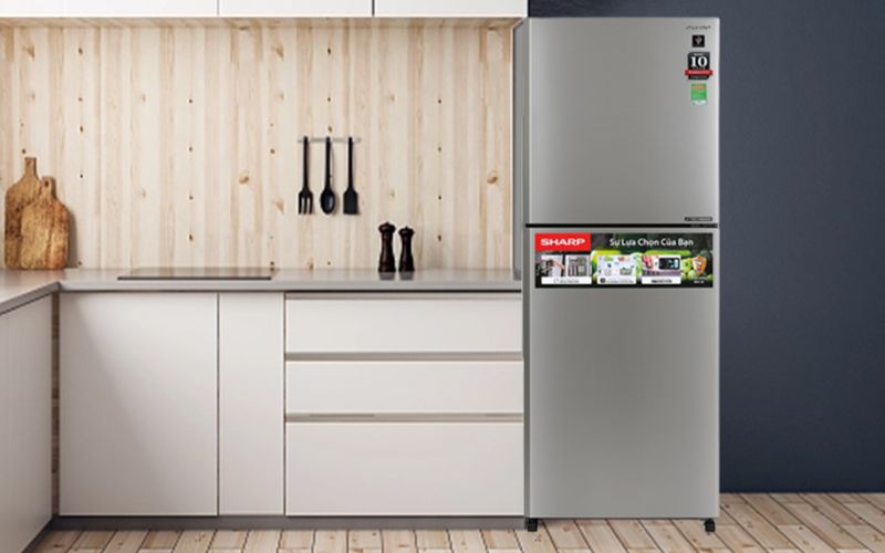  Tủ lạnh Sharp 2 cửa có thiết kế nhỏ gọn với dung tích từ 150-350 lít