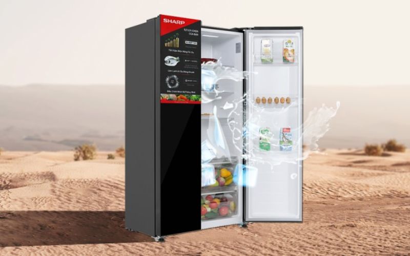 Tủ lạnh Sharp Side by Side nổi bật với kiểu dáng hiện đại