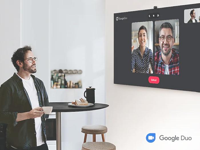 Ứng dụng Video Google Duo cho trải nghiệm video call trên màn hình lớn